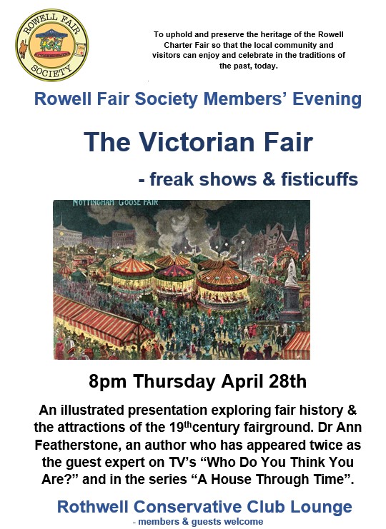 Read more about the article Members’ Evening: “The Victorian Fair”
