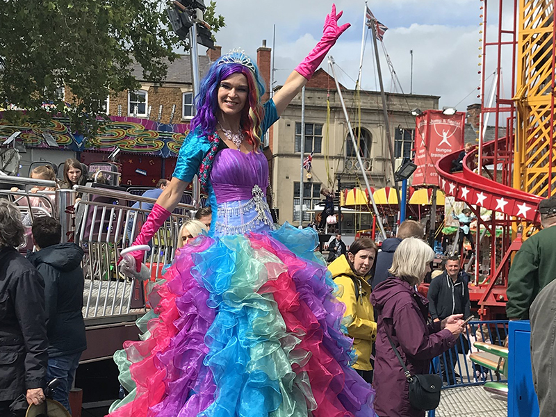 Rowell Fair - Performer in a ruffle dress