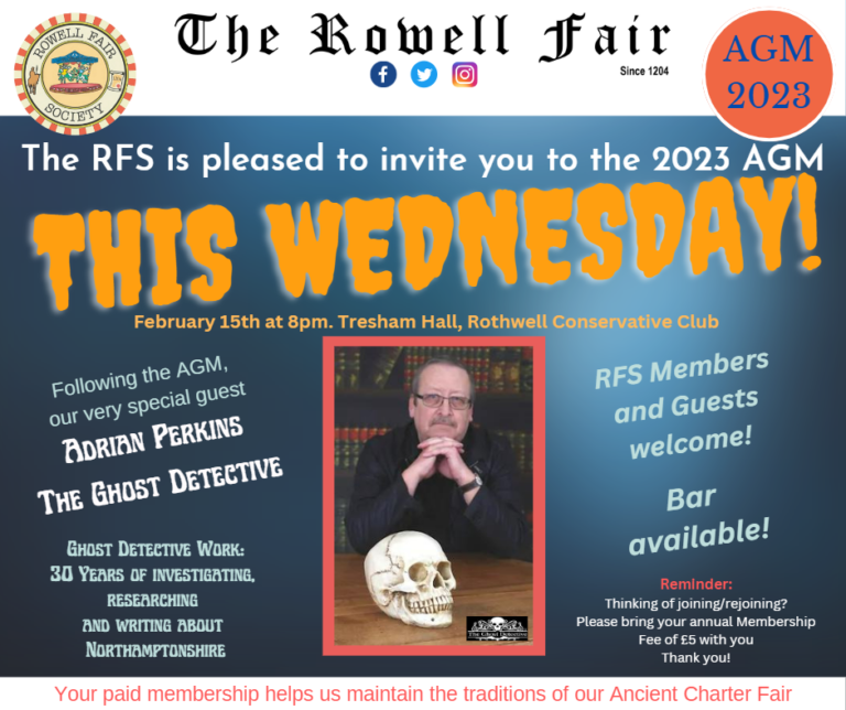 Read more about the article Rowell Fair’s AGM – This Wednesday!