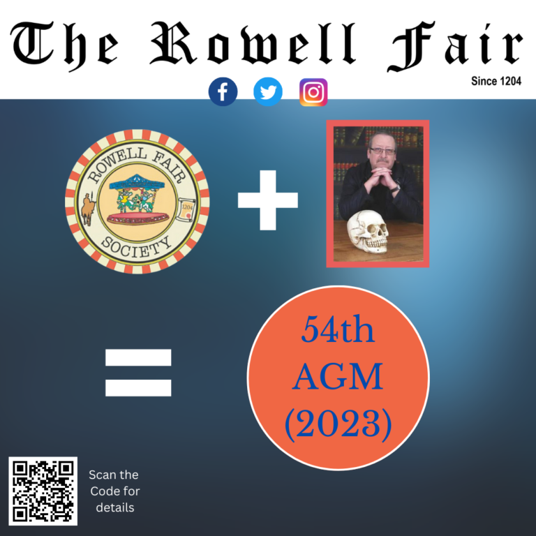 Read more about the article Rowell Fair Society’s AGM 2023