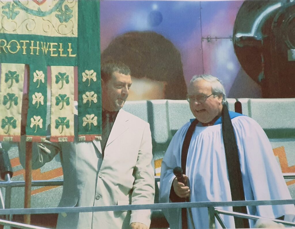 1990s/2000s???? 
Karl Sumpter & George Burgon on Charlie Appleton's 'Hi-Energy' Miami
Photo © Unknown. Gifted to Rothwell Arts & Heritage Centre