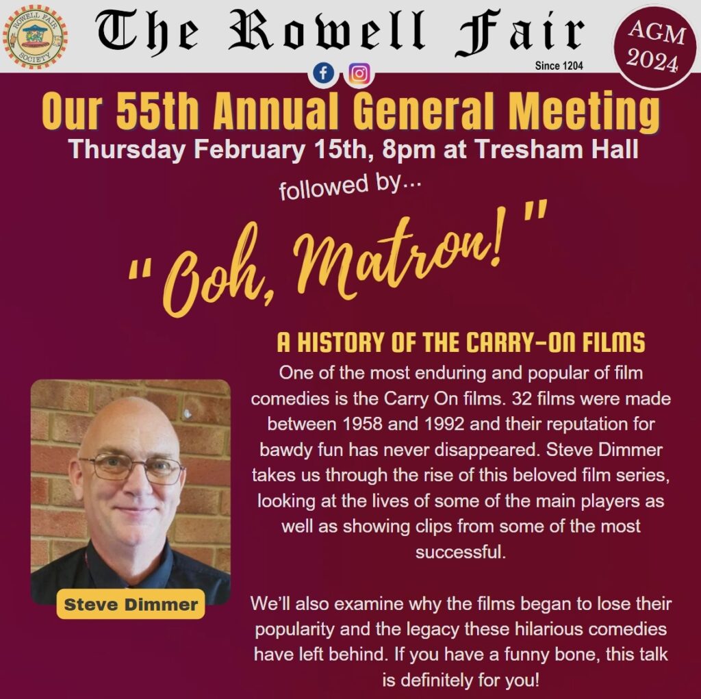 Rowell Fair Society's AGM 2024 The Rowell Fair