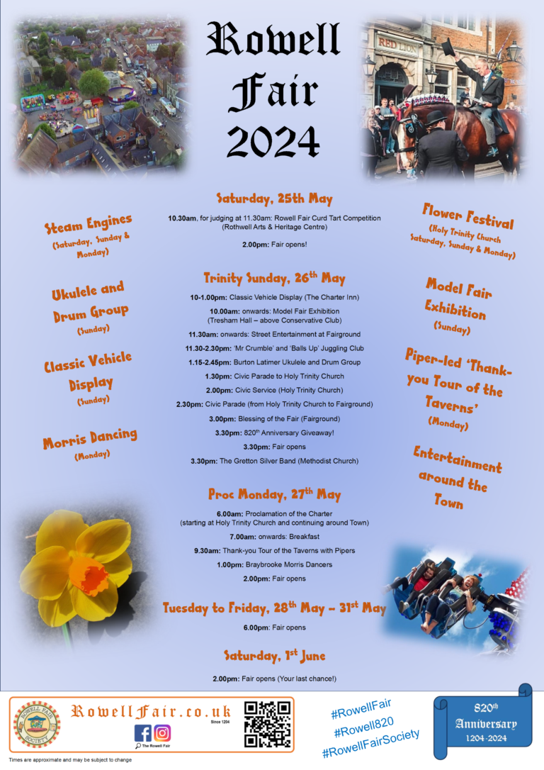 Read more about the article Rowell Fair 2024 – The Programme