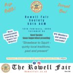 Rowell Fair Society AGM 2025 - 1 Week to Go!