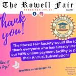 Rowell Fair Society's new online payment page