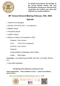 Read more about the article Rowell Fair Society’s AGM 2025