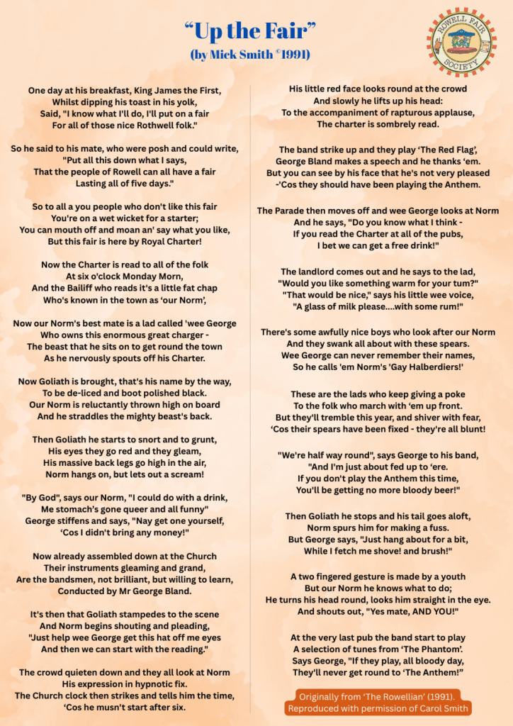 'Up the Fair' by Mick Smith (RIP)
