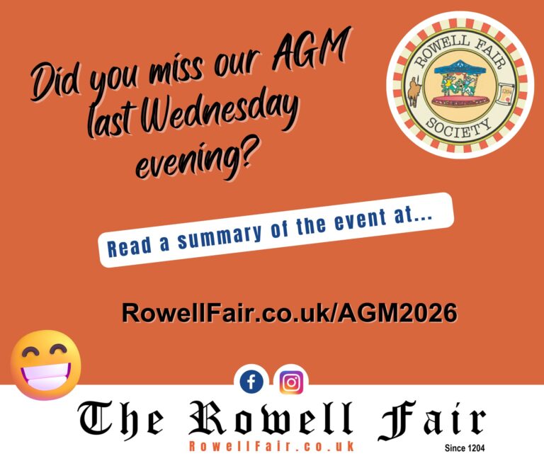 Read more about the article Rowell Fair Society’s AGM 2026