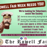 Can you help the Rowell Fair - Volunteers needed