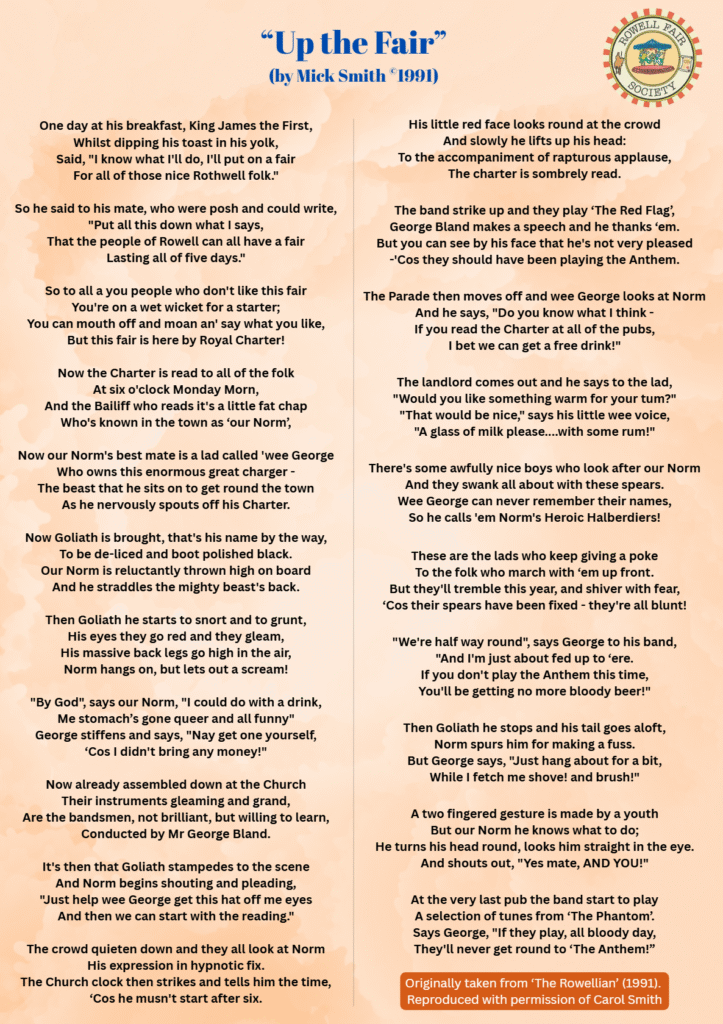 'Up the Fair' by the late Mick Smith