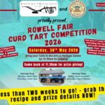 Rowell Fair Curd Tart Competition 2026 Reminder - Less than 2 weeks to go!